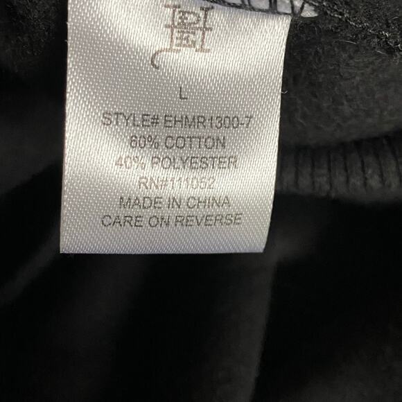 Ed Hardy Men Y2K Spell Out Logo Black Hoodie Sweatshirt Size L Grunge Skater NWT - Picture 11 of 12